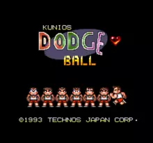 Image n° 1 - screenshots  : Kunio-kun no Dodge Ball - Zenin Shuugou!